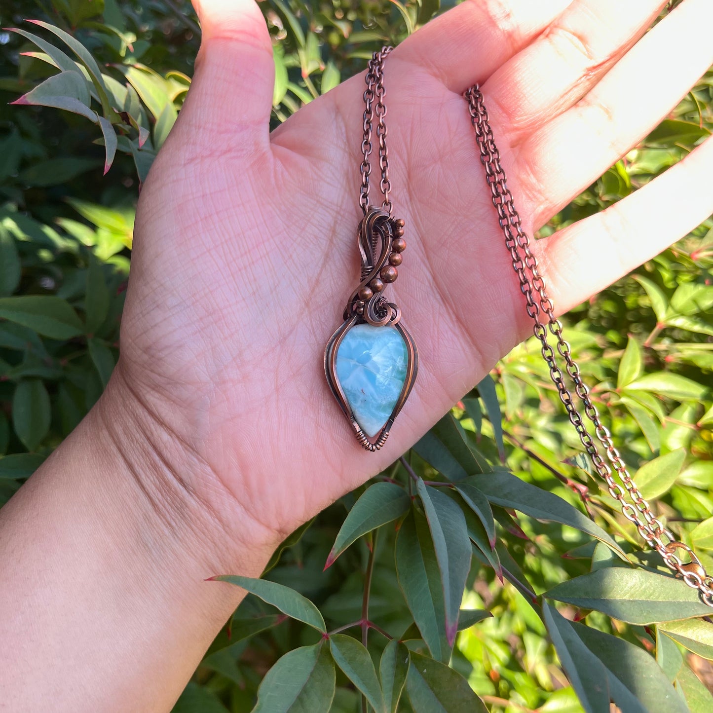 Larimar Dream Copper Necklace