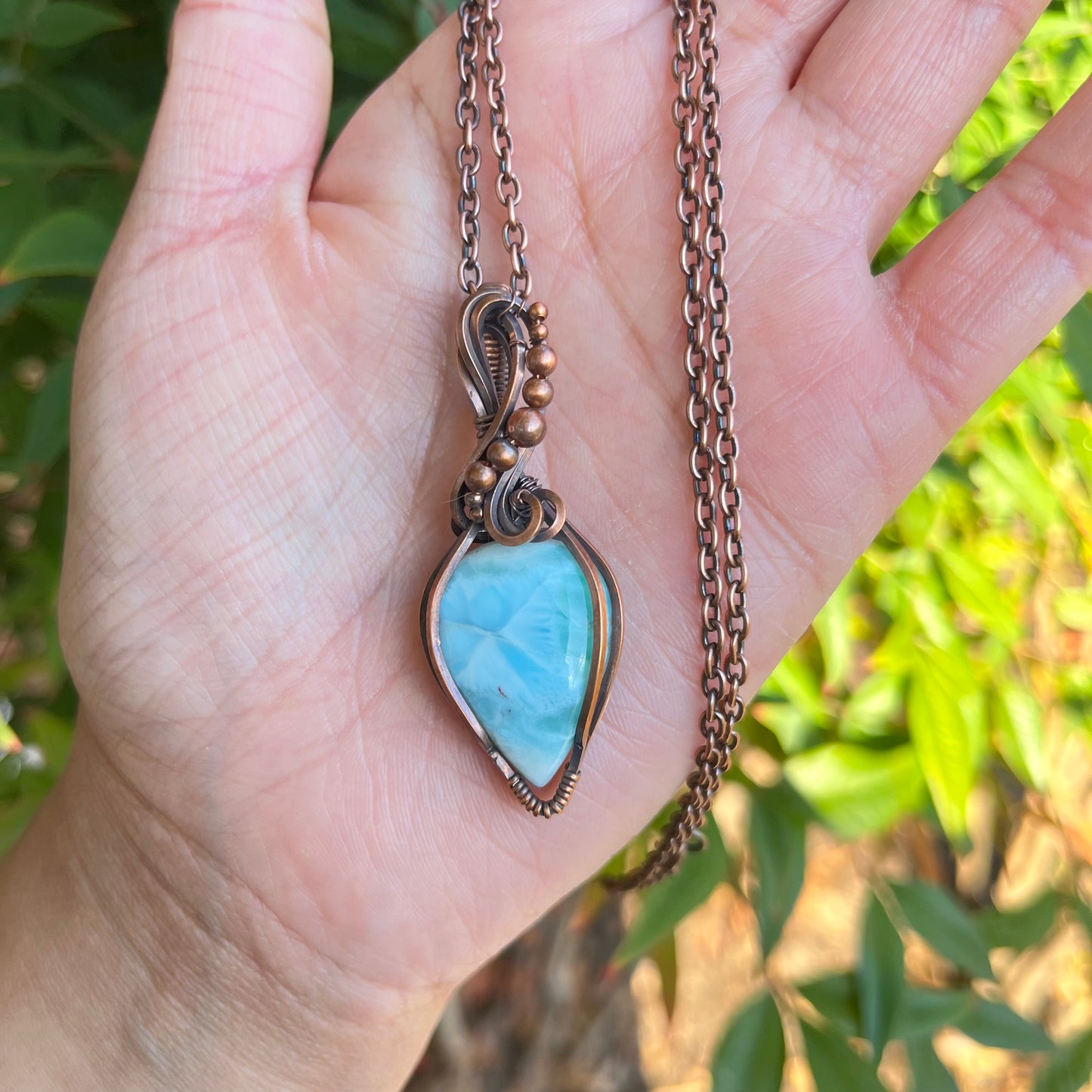 Larimar Dream Copper Necklace