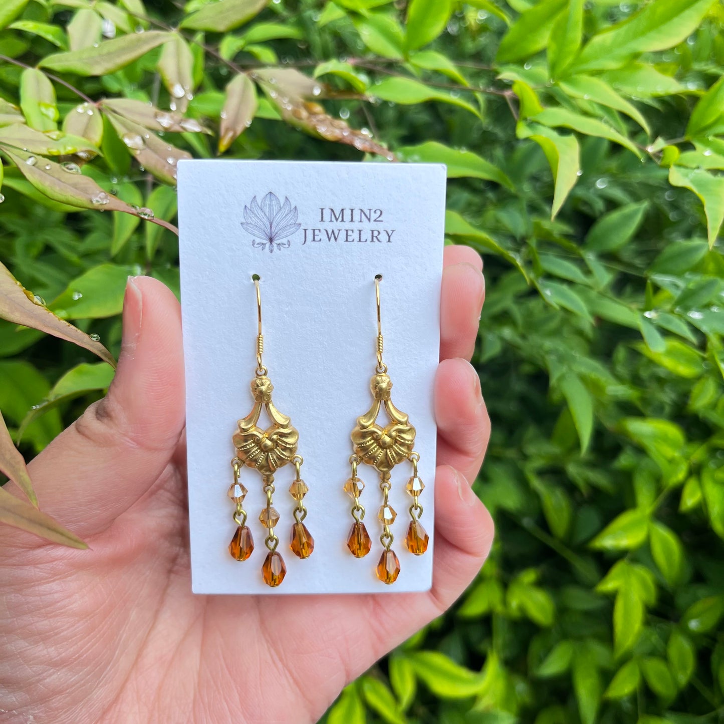 Victorian Topaz Earrimgs