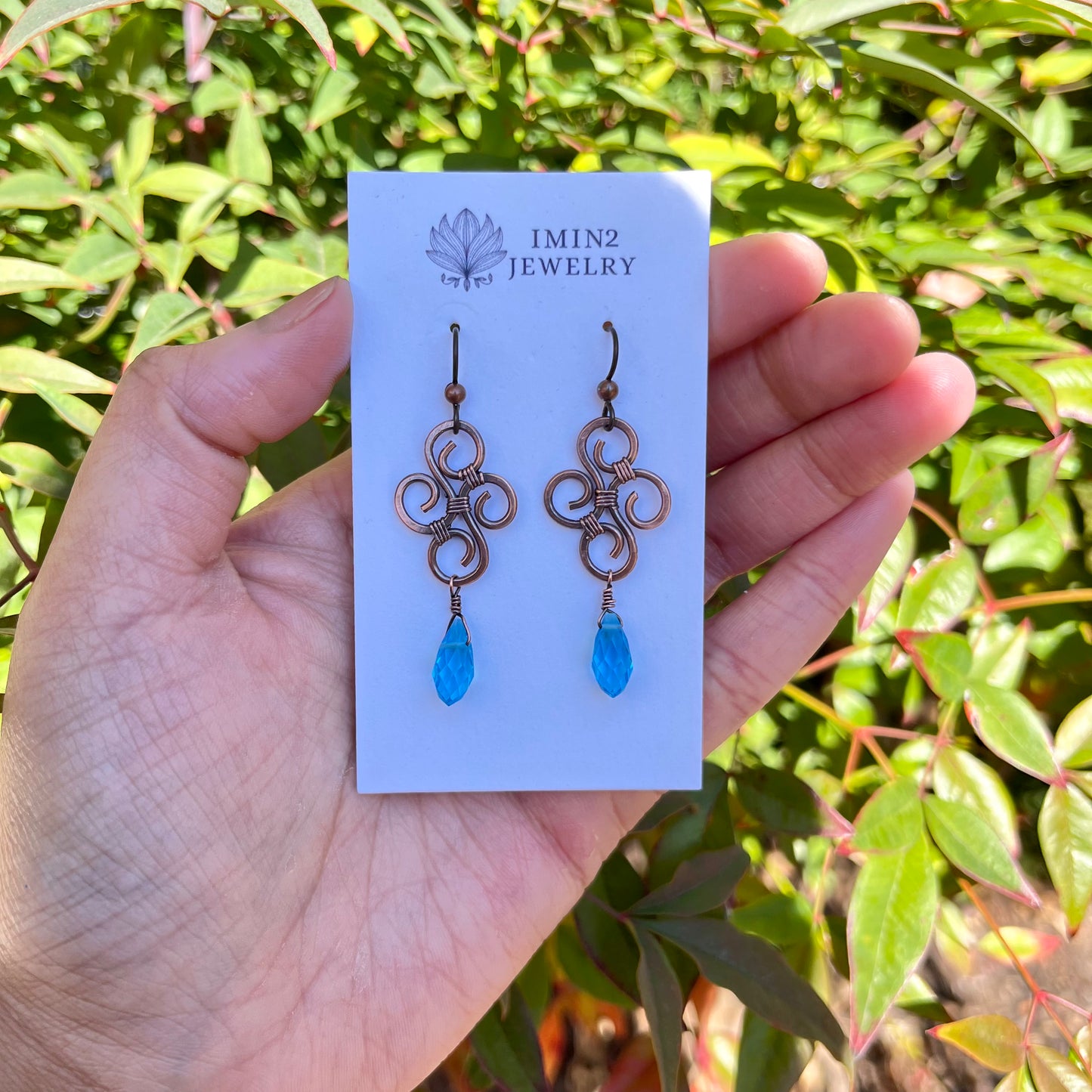 Copper Swirls Earrings