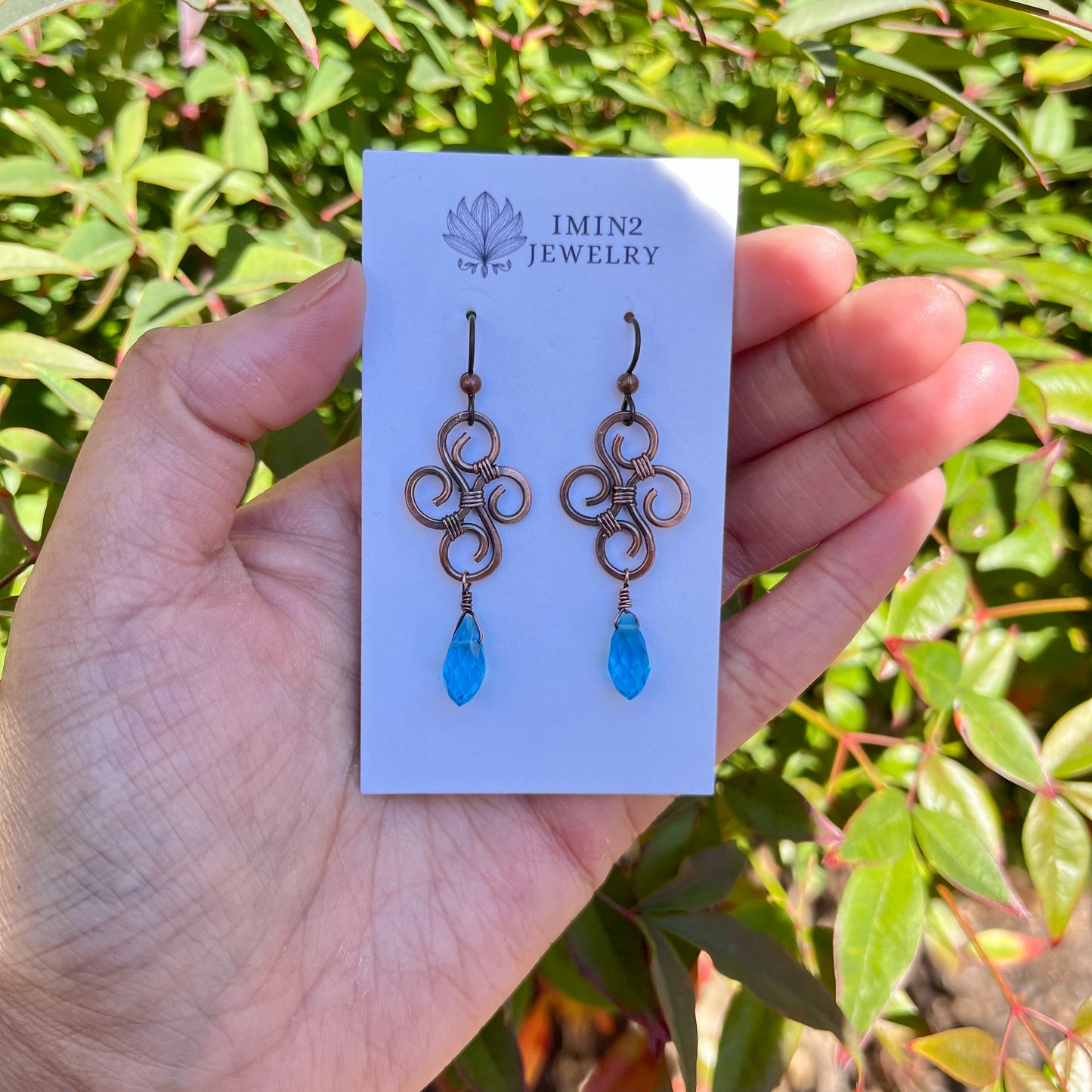 Copper Swirls Earrings