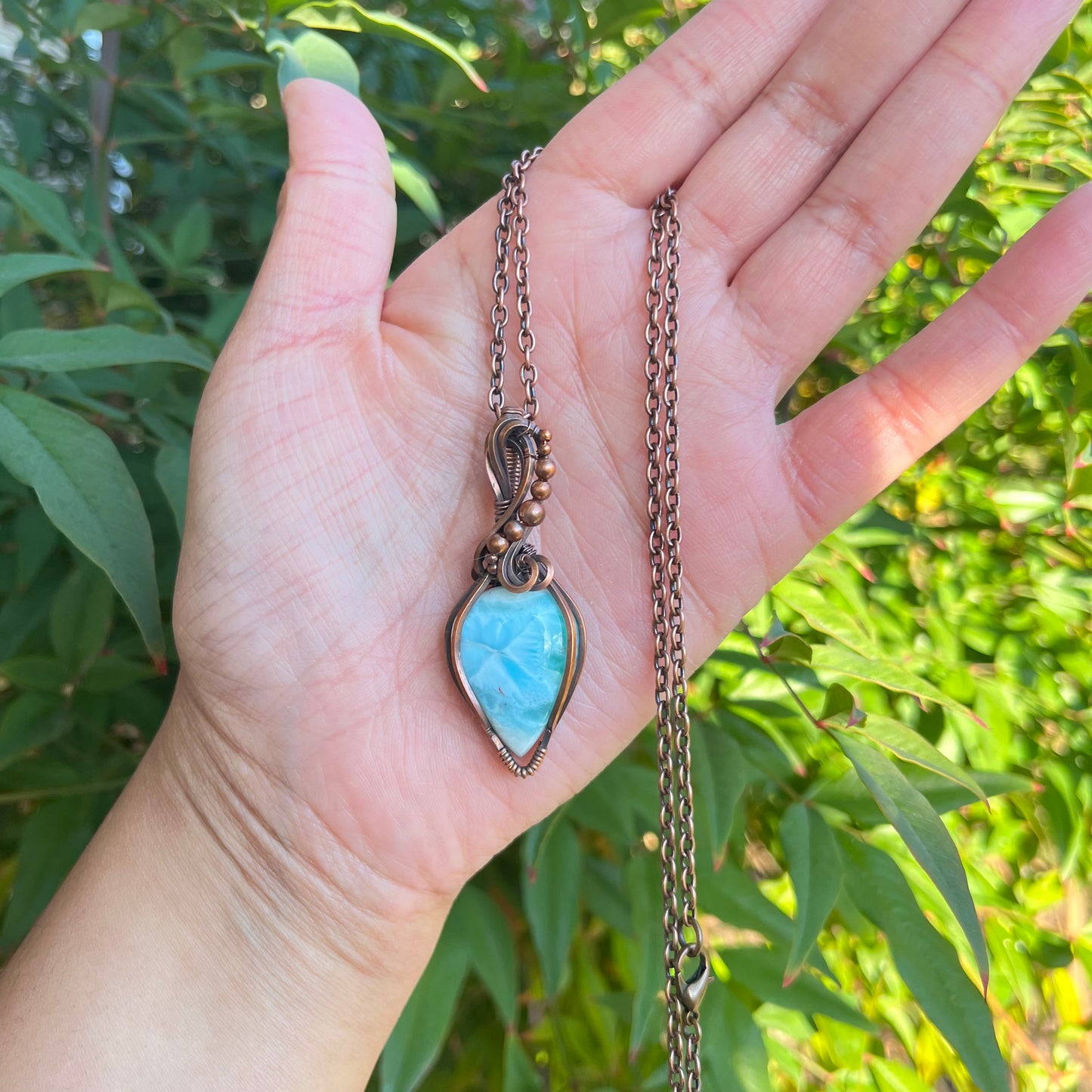 Larimar Dream Copper Necklace