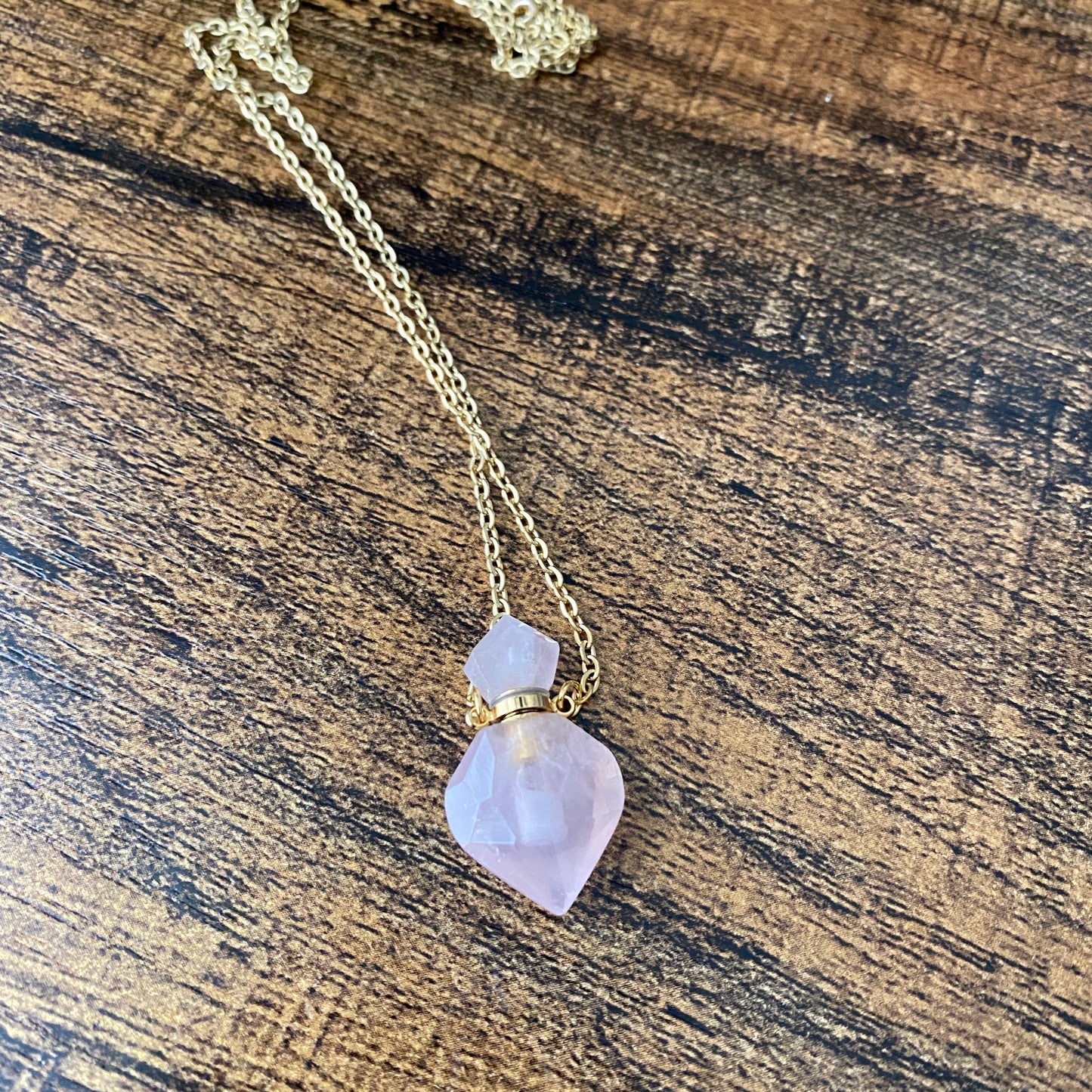 Rose Quartz Pendant Necklace
