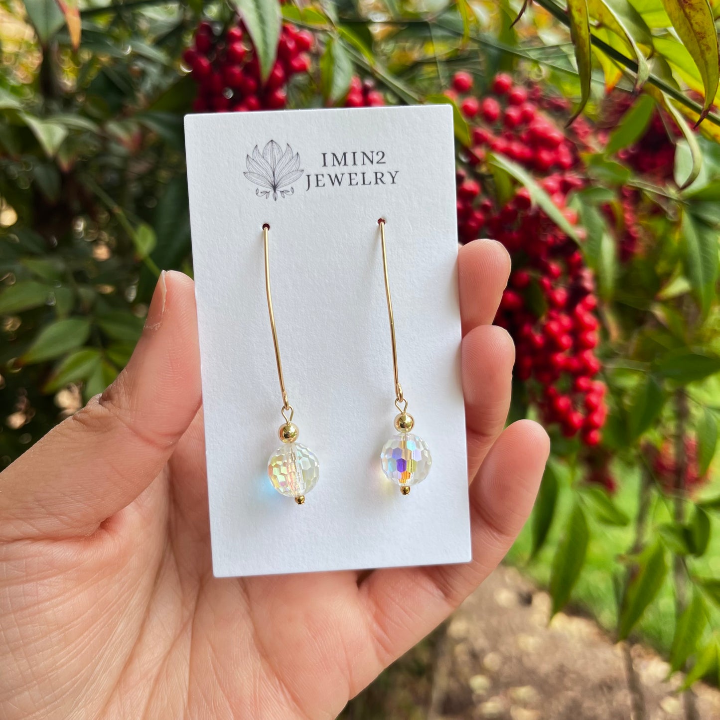 14k Gold Filled Swarovski Earrings
