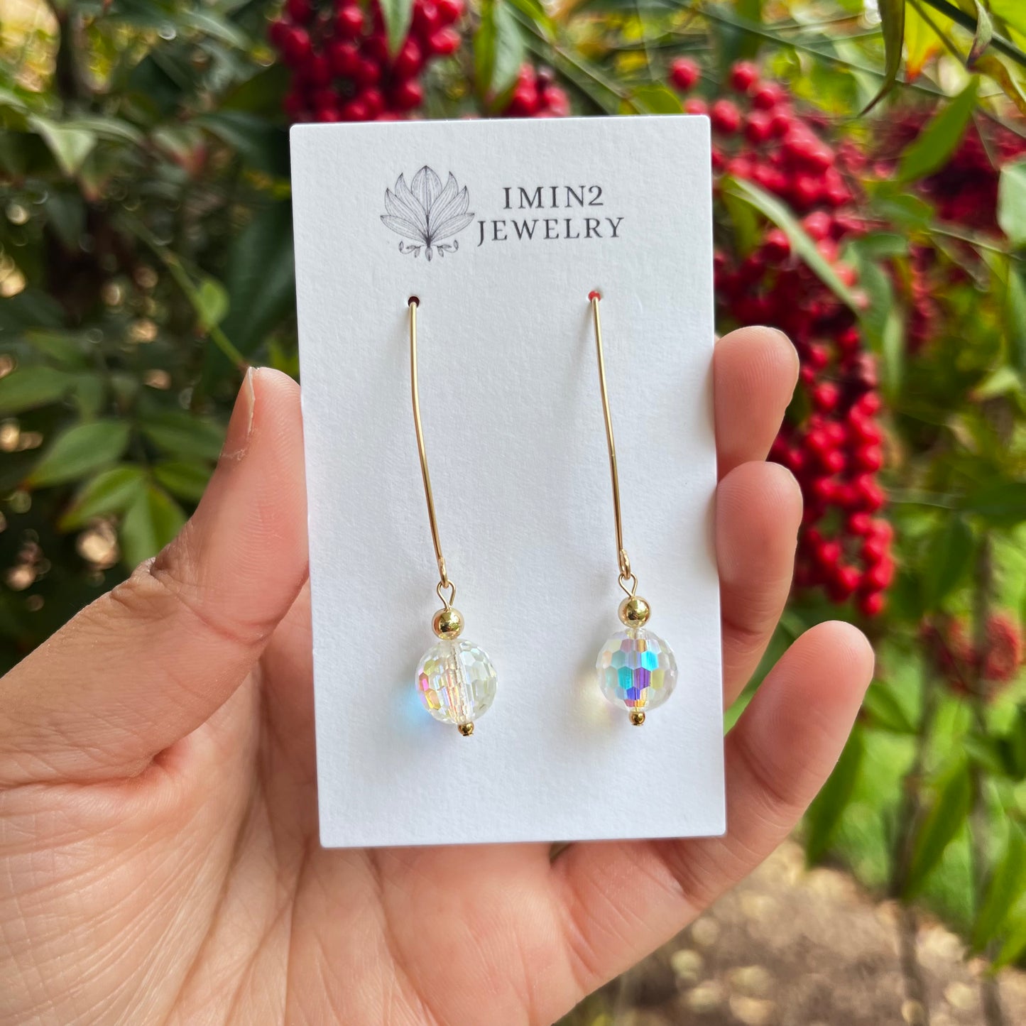 14k Gold Filled Swarovski Earrings