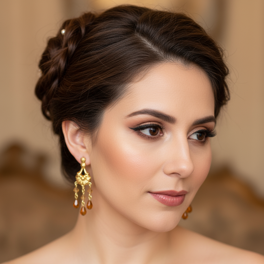 Victorian Topaz Earrimgs